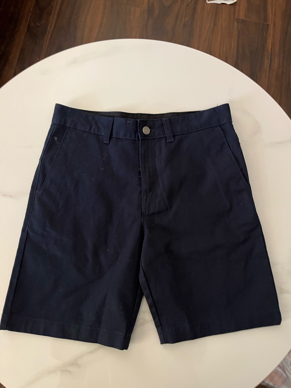Volcom Men's Navy Flat-Front Cotton Shorts